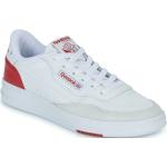 Reduzierte Weiße Reebok Classic Low Sneaker aus Leder für Herren Größe 44 mit Absatzhöhe bis 3cm 
