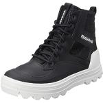 Schwarze Reebok Club C High Top Sneaker & Sneaker Boots mit Schnürsenkel aus Leder für Damen Größe 37,5 