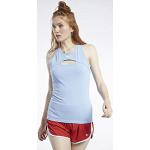 Blaue Unifarbene Reebok MYT Tank-Tops für Damen Größe M für den für den Sommer 
