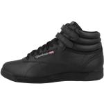 Reduzierte Schwarze Reebok Freestyle High Top Sneaker & Sneaker Boots mit Klettverschluss aus Glattleder für Damen Größe 43 