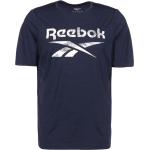 Reduzierte Dunkelblaue Reebok Workout Ready T-Shirts aus Mesh für Herren Größe M 