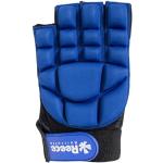 Reece Hockey Handschuh - Komfort halbe Fingerhandschuh - Silikonstollen für Einen Besseren Griffe und Vollständigen Schutz - Linkshandschuh - Hockey Handschuhe Kinder - Blau - Größe XXS