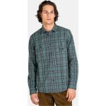Grüne Karo REELL Shirts mit Tasche mit Knopf aus Flanell für Herren Größe XL 