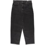 Schwarze Loose Fit REELL Baggy Jeans & Loose Fit Jeans mit Reißverschluss aus Baumwolle für Herren Größe XXL Weite 30, Länge 30 