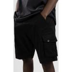 Schwarze Streetwear REELL Cargo-Shorts aus Baumwolle für Herren 