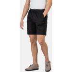 Schwarze Gesteppte REELL Cargo-Shorts mit Reißverschluss aus Baumwolle für Herren Größe XL 