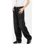 Schwarze REELL Hüftjeans & Low Waist Jeans Faded aus Baumwolle für Damen Größe XXL 