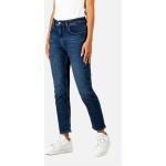 Dunkelblaue Bestickte REELL Slim Fit Jeans aus Baumwolle enganliegend für Damen Größe XXL 
