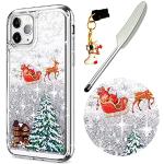 Silberne Sterne iPhone 11 Pro Hüllen durchsichtig aus Silikon kratzfest Weihnachten 