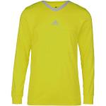Gelbe adidas Performance V-Ausschnitt Herrenfunktionsshirts Übergrößen zum Fußballspielen 