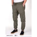 Reduzierte Olivgrüne REELL Tapered Jeans mit Reißverschluss aus Baumwolle für Herren Größe XL 