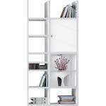 Weiße Loftscape Bücherregale aus MDF Breite 100-150cm, Höhe 200-250cm, Tiefe 0-50cm 