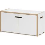 Weiße Moderne Tojo Runde Kleinmöbel aus MDF Breite 0-50cm, Höhe 0-50cm, Tiefe 0-50cm 