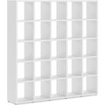Weiße Regalraum Boon Quadratische Holzregale aus Holz Breite 150-200cm, Höhe 150-200cm, Tiefe 150-200cm 