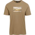 Sandfarbene Melierte Regatta T-Shirts für Herren Größe XXL 