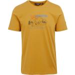 Goldene Melierte Regatta T-Shirts für Herren Größe L 