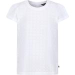 Weiße Kurzärmelige Regatta Bio T-Shirts mit Knopf für Damen Größe XS für den für den Sommer 