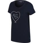 Blaue Kurzärmelige Regatta T-Shirts aus Baumwolle für Damen Größe M für den für den Sommer 