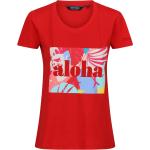 Rote Melierte Regatta T-Shirts für Damen Größe XL 