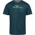 Blaue Melierte Regatta T-Shirts aus Polyester für Herren Größe XL 