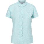 Reduzierte Cyanblaue Regatta Outdoor-Hemden aus Polyester für Damen Größe S 