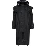 Schwarze Unifarbene Wasserdichte Regatta Wachsjacken mit Reißverschluss aus Baumwolle mit Kapuze für Herren Größe 3 XL 