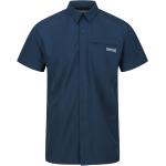 Blaue Regatta Hemden mit Reißverschluss mit Reißverschluss aus Polyester für Herren Größe XXL 