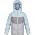 Eisblaue Gesteppte Regatta Kinderkapuzenjacken mit Reißverschluss aus Polyester Größe 140 für den für den Winter 