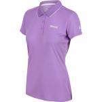 Lila Kurzärmelige Regatta T-Shirts aus Polyester für Damen Größe XS für den für den Sommer 