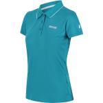 Petrolfarbene Kurzärmelige Regatta T-Shirts aus Polyester für Damen Größe XS für den für den Sommer 