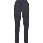 Graue Wasserdichte Regatta Zip Off Hosen mit Reißverschluss aus Polyamid für Damen Größe M 