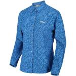 Reduzierte Blaue Sportliche Langärmelige Regatta Rundhals-Ausschnitt Damenlangarmhemden aus Polyester 