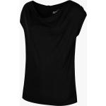 Schwarze Regatta Wasserfall-Ausschnitt T-Shirts aus Viskose für Damen Größe M 