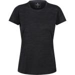 Schwarze Melierte Regatta T-Shirts aus Jersey für Damen Größe M 
