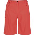 Peachfarbene Regatta Stretch-Shorts mit Gürtel mit Reißverschluss aus Polyamid für Damen Größe S 