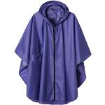 Violette Regenponchos & Regencapes mit Reißverschluss aus Polyester für Damen Einheitsgröße 