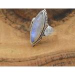 Silberne Antike Mondstein Ringe mit Mondstein handgemacht für Damen für Brautjungfern 