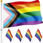 Reduzierte LGBT Regenbogenfahnen 