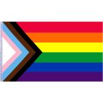 Reduzierte LGBT Gay Pride Regenbogenfahnen 