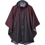 Violette Regenponchos & Regencapes mit Reißverschluss aus Polyester für Damen Einheitsgröße 