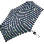 Marineblaue Happy Rain Taschenschirme aus Polyester für Damen für den für den Herbst 