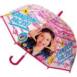 Regenschirm/Kinderschirm - Disney - Soy Luna - durchsichtig & transparent - Ø 74 cm - durchscheinend - klar - Kinder Stockschirm - für Mädchen Folie Foliens..