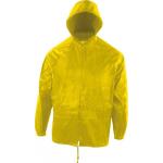 Gelbe Wasserdichte Regenanzüge mit Reißverschluss aus Polyester für Herren Größe XXL 
