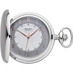 Silberne Elegante Regent Runde Herrentaschenuhren mit Analog-Zifferblatt mit Kunststoff-Uhrenglas mit Metallarmband 