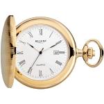 Goldene Regent Runde Quarz Savonnette aus Acrylglas mit römischen Zahlen mit Plexiglas-Uhrenglas für Herren 