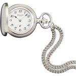 Reduzierte Silberne Regent Quarz Kettenuhren aus Acrylglas mit Analog-Zifferblatt mit Kunststoff-Uhrenglas mit Metallarmband für Damen 