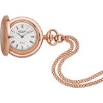 Reduzierte Goldene Regent Quarz Kettenuhren aus Acrylglas mit römischen Zahlen mit Kunststoff-Uhrenglas mit Metallarmband für Damen 