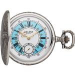 Silberne Antike Regent Runde Savonnette aus Glas mit Analog-Zifferblatt ohne Ziffern mit Kunststoff-Uhrenglas 