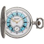 Silberne Antike Regent Mechanik Taschenuhren aus Acrylglas mit Analog-Zifferblatt mit römischen Zahlen mit Kunststoff-Uhrenglas 