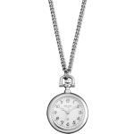 Silberne Regent Runde Quarz Taschenuhren poliert aus Edelstahl mit Mineralglas-Uhrenglas mit Edelstahlarmband 
